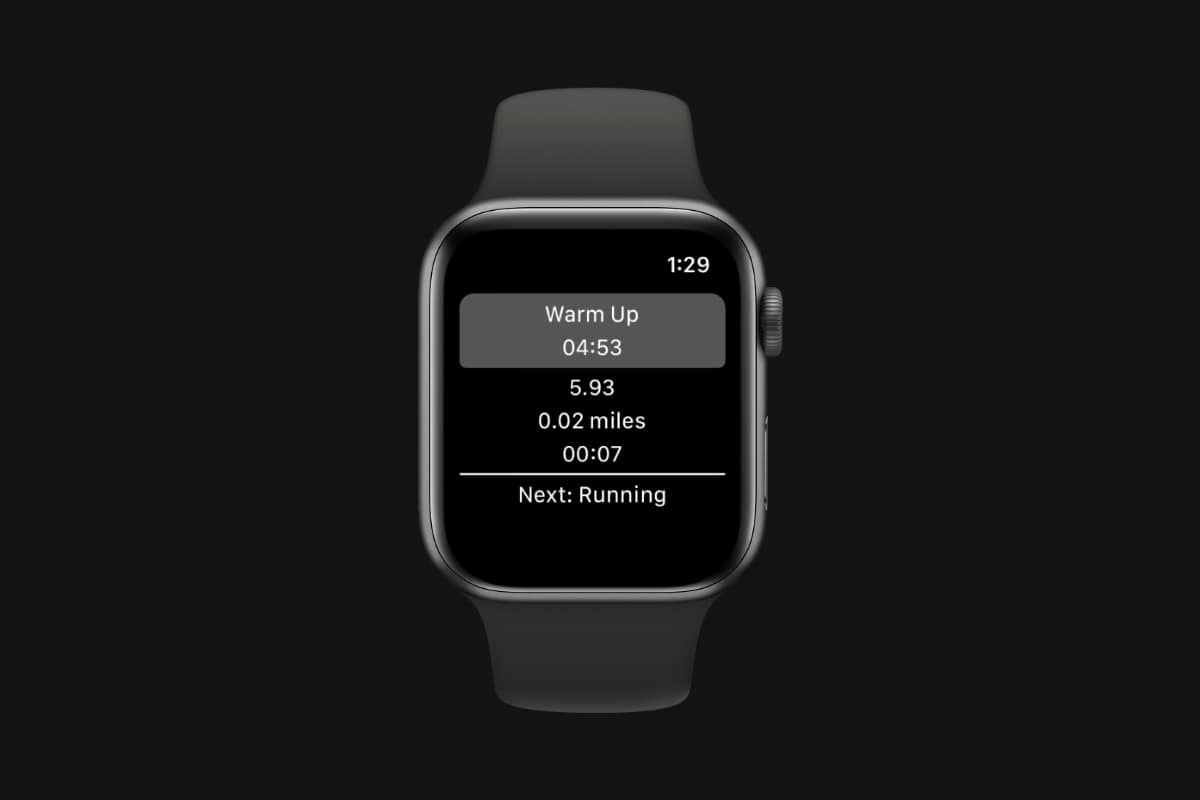 Screenshot of Expecting and Empowered mobile app's apple watch screen.